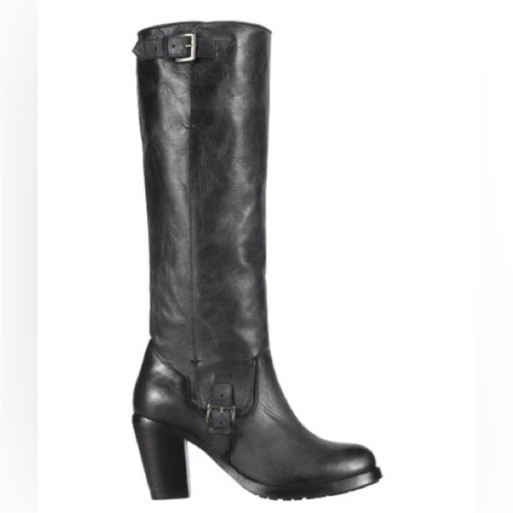 Ariat Gold Coast Black Leather Heeled Boots - sz 8